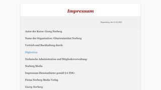 
                            7. Impressum — Gitarrencrashkurs.de