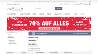 
                            6. Impressum im Online Shop | Miavilla DE