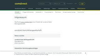 
                            2. Impressum - Kontakt - Hilfe & Service | comdirect.de