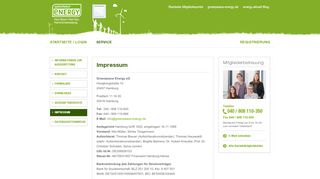 
                            11. Impressum - Mitgliederportal Greenpeace Energy eG