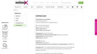 
                            10. Impressum mömax