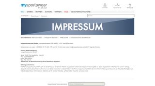 
                            4. Impressum - mysportswear