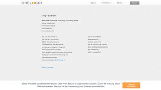 
                            10. Impressum ONELOGIN Internetagentur Kärnten
