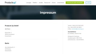 
                            11. Impressum - Productsup