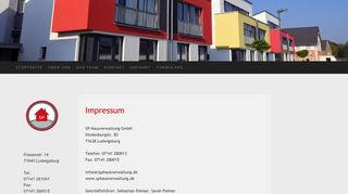 
                            8. Impressum - SP Hausverwaltung Ludwigsburg