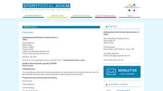 
                            12. Impressum | Sportportal Achim