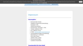 
                            8. Impressum - Staatliche Realschule Brannenburg