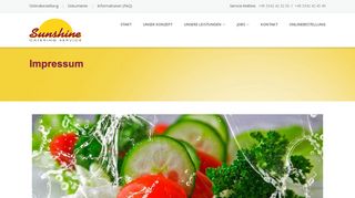 
                            8. Impressum - Sunshine Catering