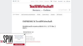 
                            11. Impressum - TextilWirtschaft