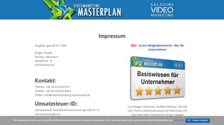 
                            4. Impressum | Videomarketing-Masterplan