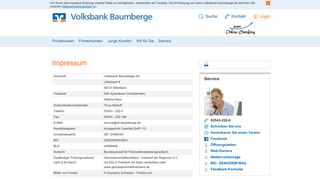 
                            12. Impressum - Volksbank Baumberge