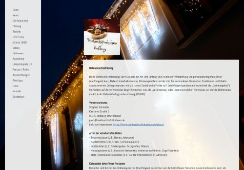 
                            13. Impressum - weihnachtsfunkelhaus Webseite!