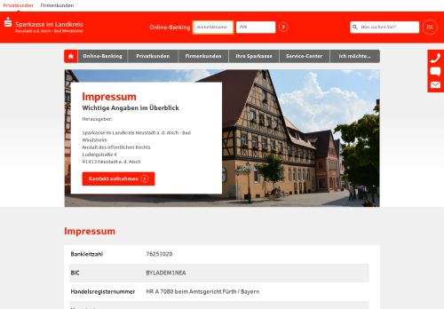 
                            13. Impressum - Wichtige Angaben im Überblick ... - Sparkasse Nea