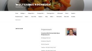 
                            2. Impressum - Wolfgangs Kochbuch