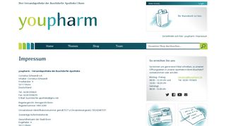 
                            8. Impressum | youpharm