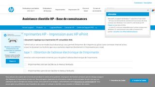 
                            3. Imprimantes HP - Impression avec HP ePrint | Assistance clientèle HP®