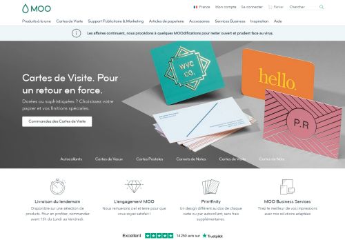 
                            1. Imprimerie en ligne personnalisée pour professionnels | MOO FR