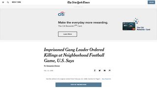 
                            10. Imprisoned Gang Leader Ordered Killings at Neighborhood Football ...