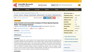 
                            6. Improvement and Innovation Analysis of China Special Express Mode ...