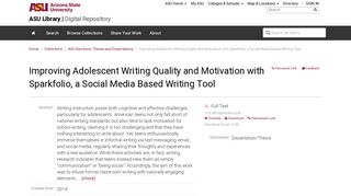 
                            10. Improving Adolescent Writing Quality and Motivation with Sparkfolio, a ...