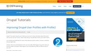 
                            12. Improving Drupal User Profiles with Profile2 - OSTraining