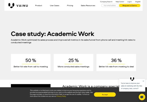 
                            13. Improving Sales Funnel | Case Study Vainu & Academic Work - Vainu.io