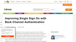 
                            5. Improving Single Sign On with Back Channel Authentication - WSO2