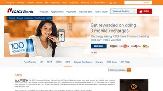 
                            13. IMPS, What is IMPS Transfer, IMPS Payment - ICICI Bank