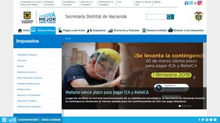 
                            6. Impuestos | Secretaría Distrital de Hacienda - SHD