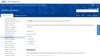 
                            4. IMS V13 - Commands - /SIGN command - IBM