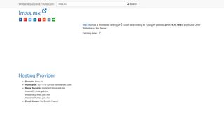 
                            8. Imss.mx Error Analysis (By Tools) - WebsiteSuccessTools.com