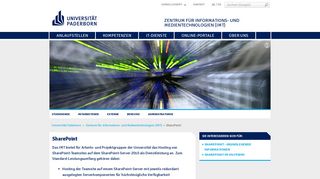 
                            9. IMT - SharePoint (Universität Paderborn)