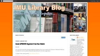 
                            10. IMU Library Blog: Access UPTODATE Anywhere From Your Mobile