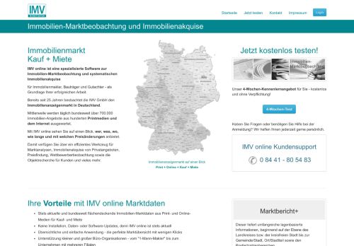 
                            2. IMV online - Immobilien-Marktbeobachtung und Immobilienakquise