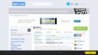 
                            12. IMVU Descargar (2019 Última versión) para Windows 10, 8, 7