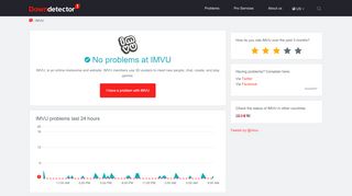 
                            7. IMVU down? Current outages and problems. | Downdetector