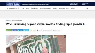 
                            7. IMVU is moving beyond virtual worlds, finding rapid growth - Silicon ...