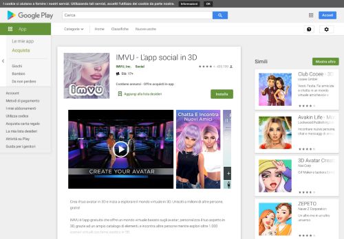 
                            13. IMVU - L'app social in 3D - App su Google Play