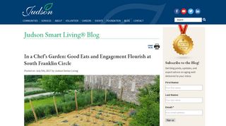 In a Chef's Garden: Good Eats and Engagement Flourish at South ...