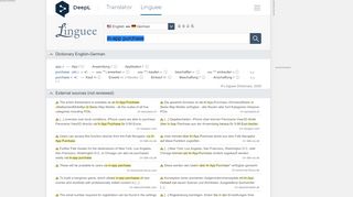 
                            5. in-App purchase - German translation – Linguee