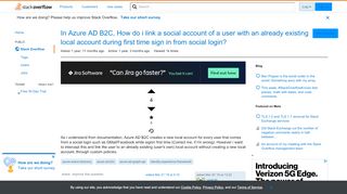 
                            10. In Azure AD B2C, How do i link a social account of a user with an ...