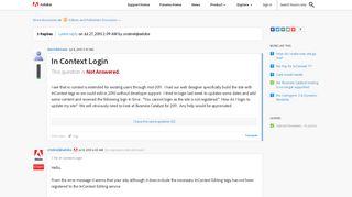 
                            12. In Context Login | Adobe Community - Adobe Forums