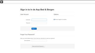 
                            8. In de Aap Bed & Bergen :: Login