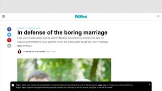 
                            7. In defense of the boring marriage - Today's Parent