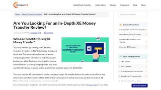 
                            13. In-Depth XE Money Transfer Review, Transfer Fees, Rates At ...