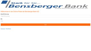 
                            3. in der Online-Filiale der Bensberger Bank eG