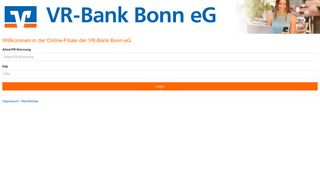 
                            3. in der Online-Filiale der VR-Bank Bonn eG