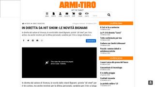 
                            12. In diretta da Hit show: le novità Bignami - Armi e Tiro