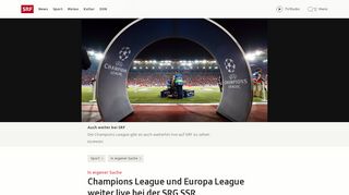 
                            7. In eigener Sache - Champions League und Europa League weiter live ...