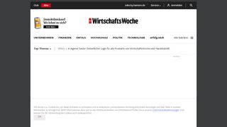 
                            4. In eigener Sache: Einheitlicher Login für alle Produkte von ... - WiWo